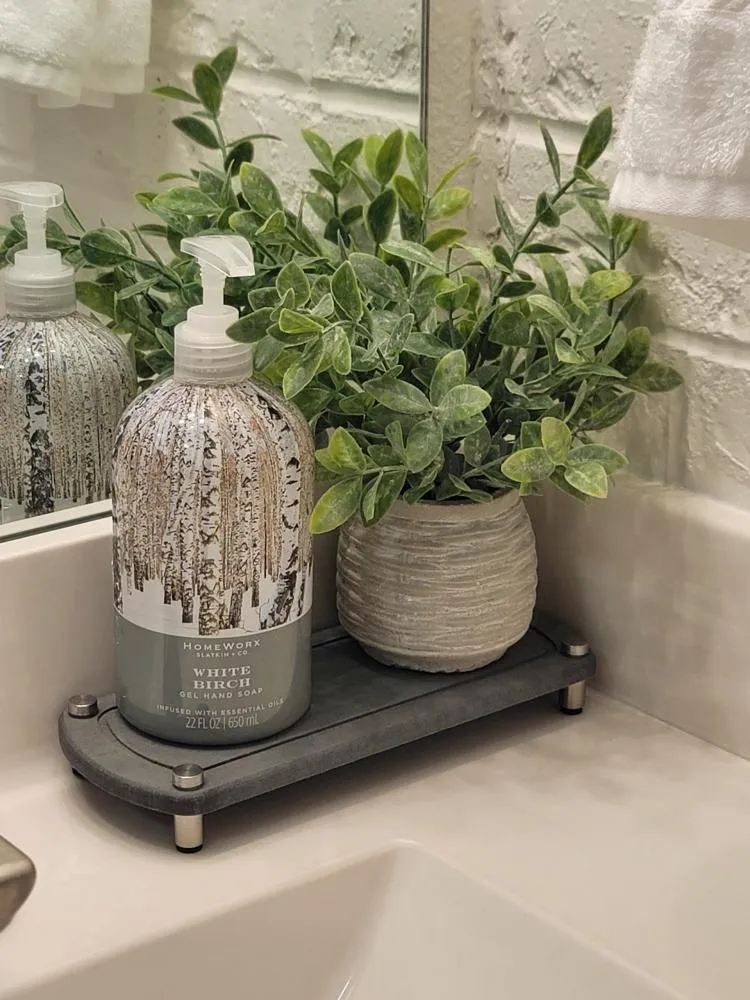 Bathroom with hand soap