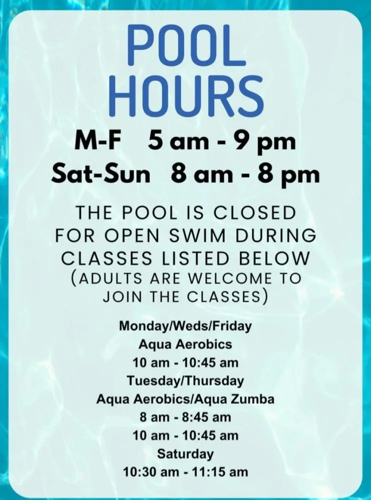 Indoor pool hours
